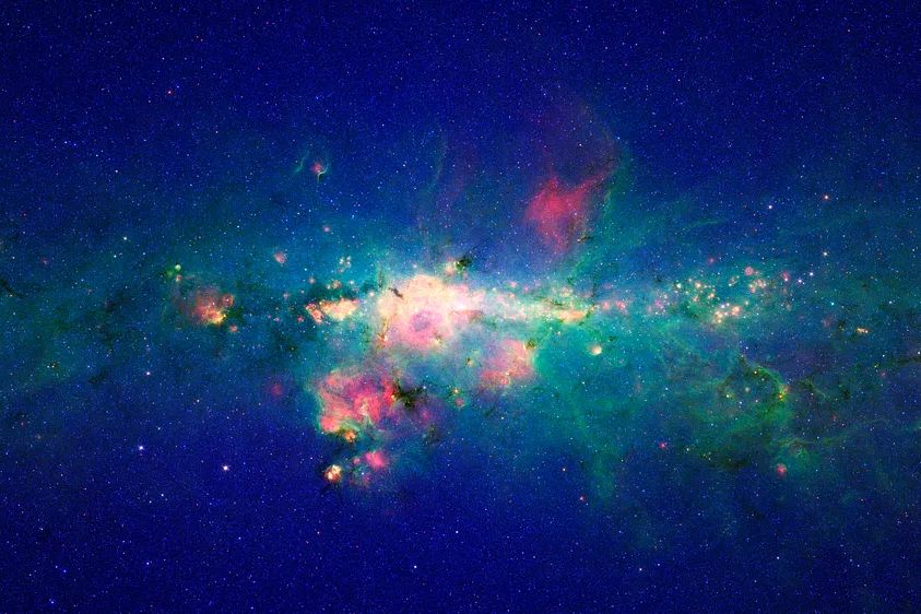 Peony nebula star, blazing ball. poster — space art