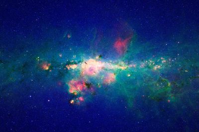 Peony nebula star, blazing ball. poster