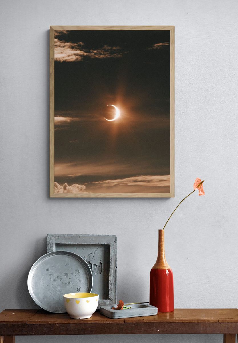 Solar Eclipse Sky Photography Poster. — room view 3