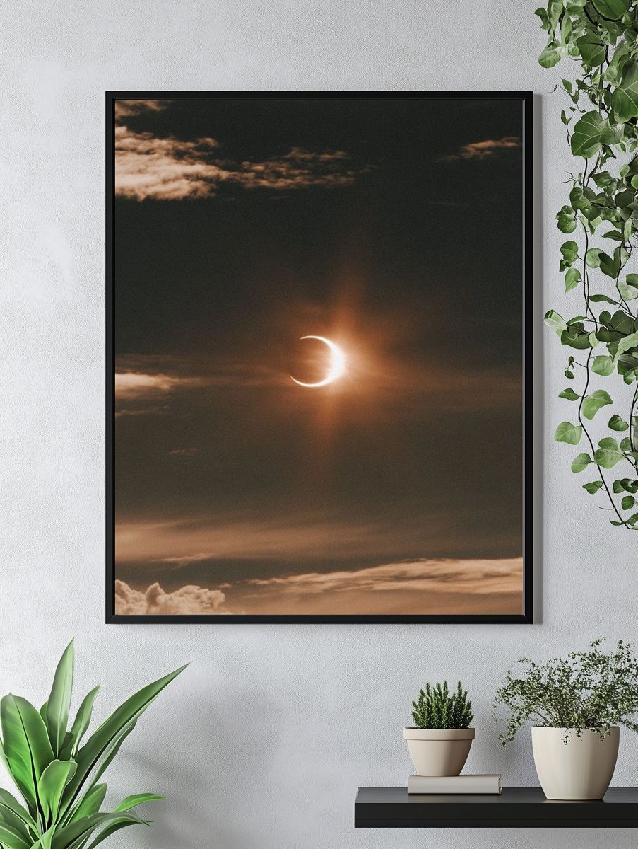 Solar Eclipse Sky Photography Poster. — room view 4