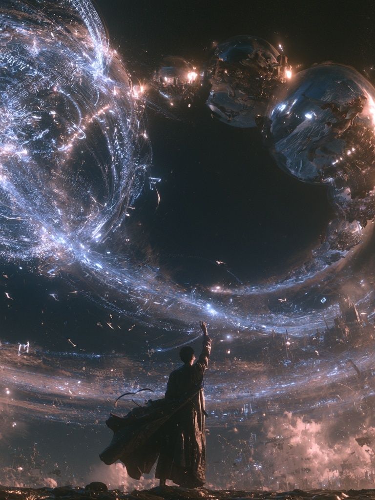Celestial Wanderer Space Print. poster detail