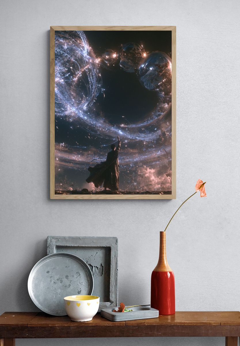 Celestial Wanderer Space Print. — room view 3