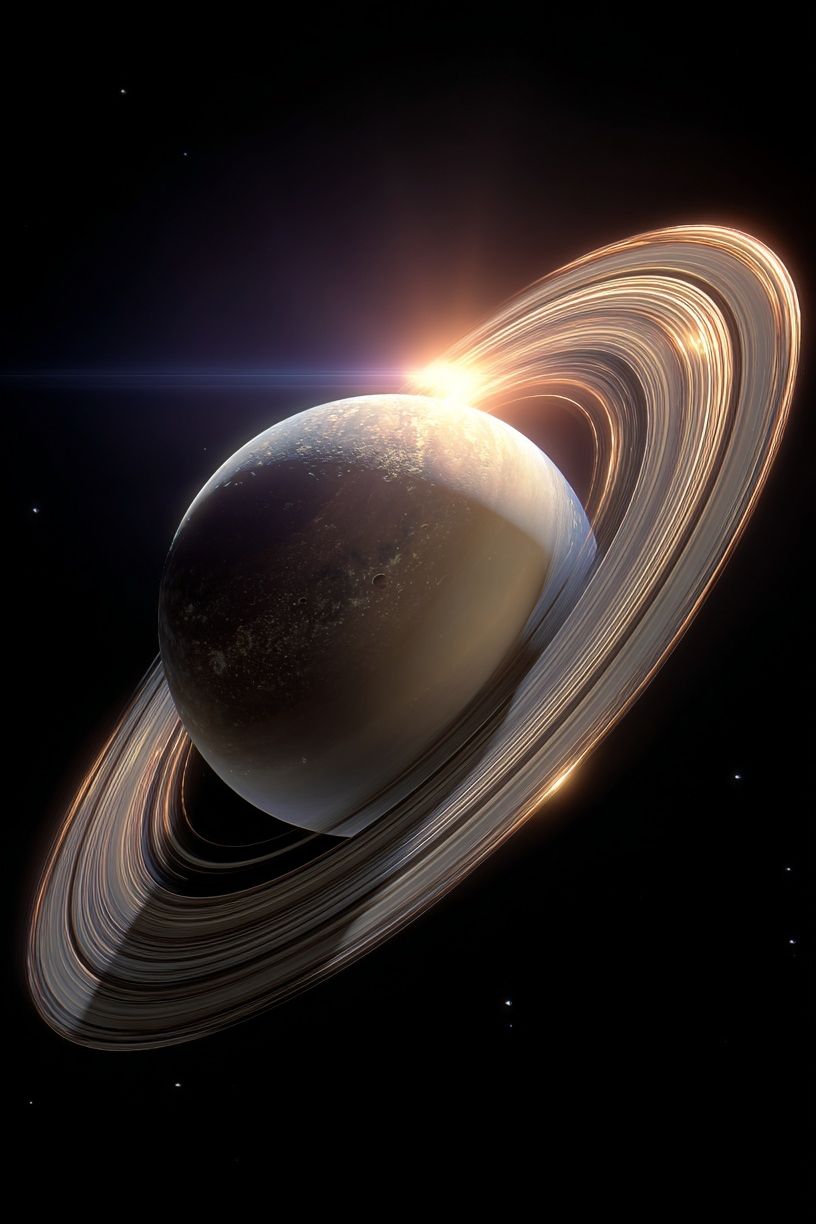 Saturn — Space Print. poster — space art