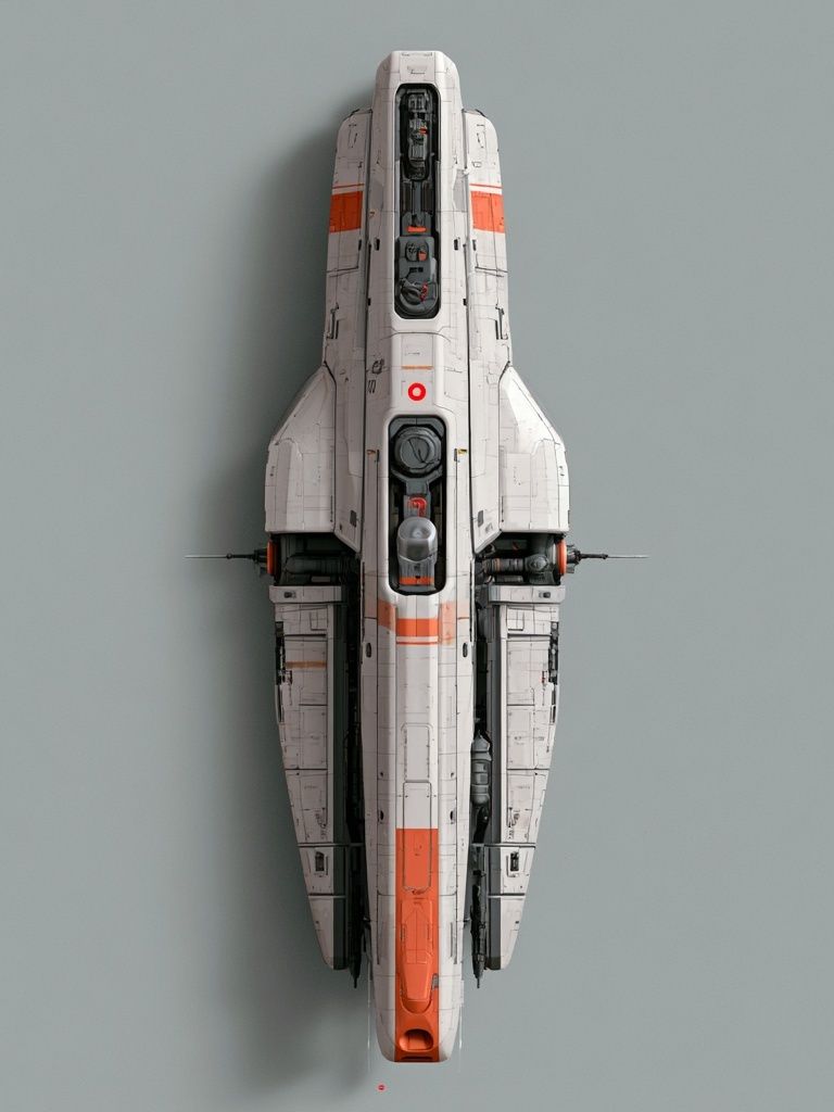 Futuristic Spacecraft Photography Poster. poster detail