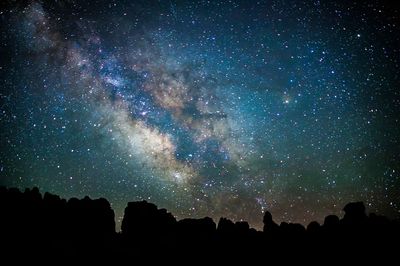 Milky Way Galaxy Night Sky Poster. poster