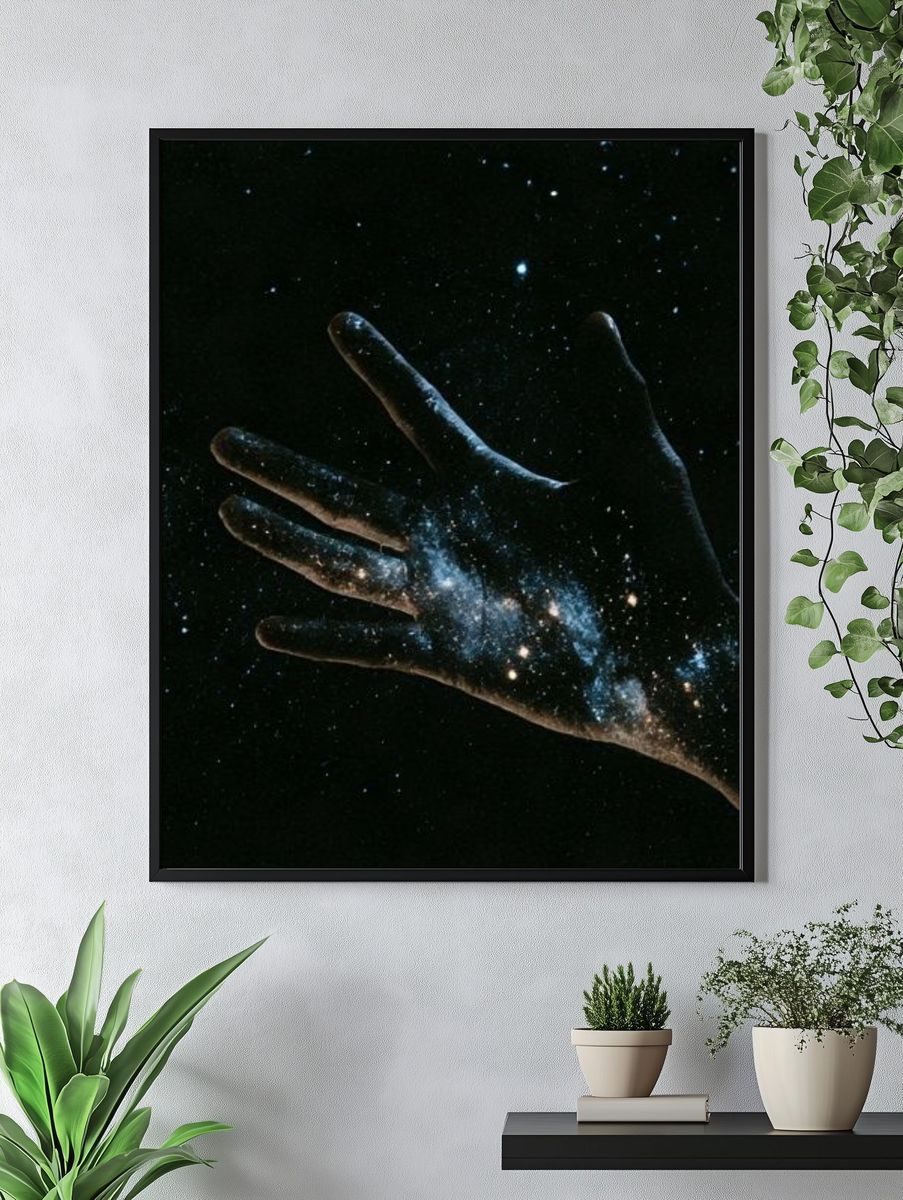 Cosmic Hand Space Poster. — room view 4