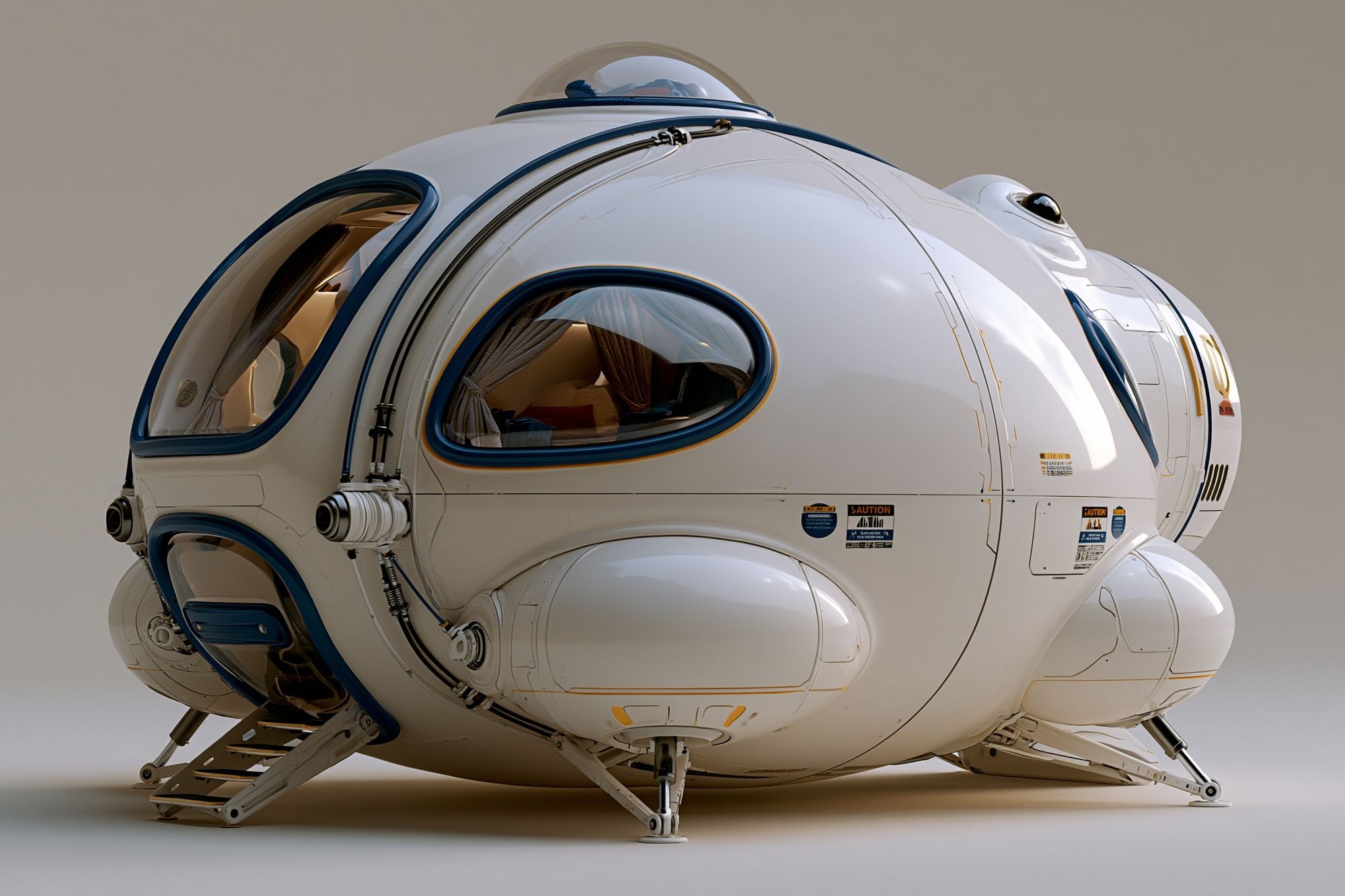 Futuristic Space Pod Poster. poster detail