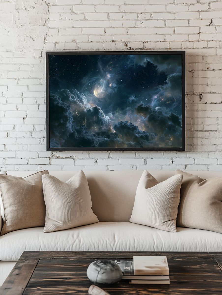 Celestial Nebula Clouds Poster. room preview