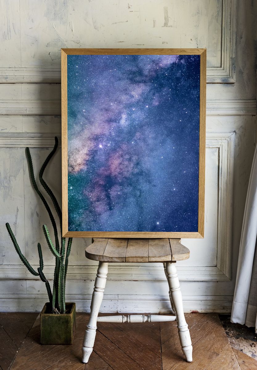 Milky Way Galaxy — Space Print. room preview