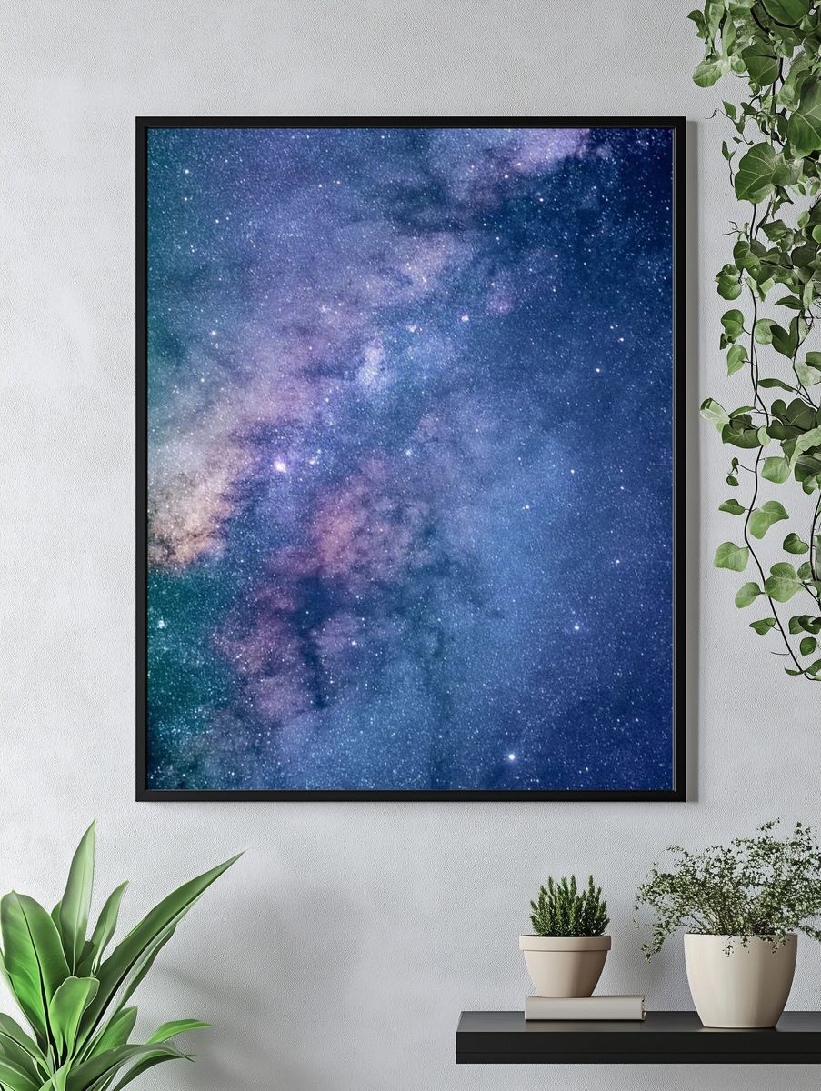 Milky Way Galaxy — Space Print. — room view 4