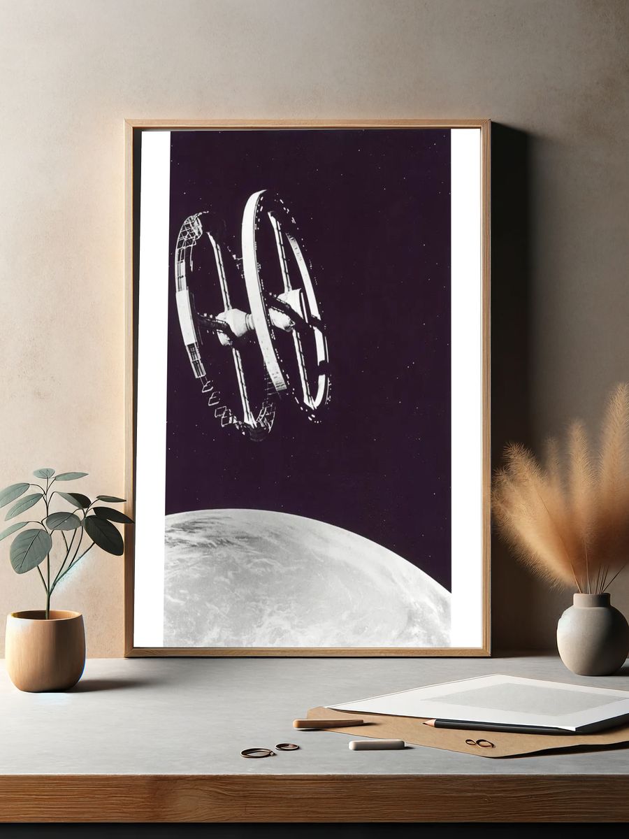 Space Station — Vintage Print. — room view 2