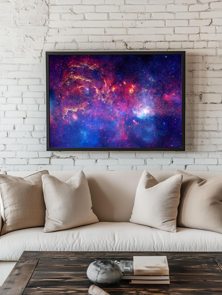 Cosmic Nebula — Space Print room preview