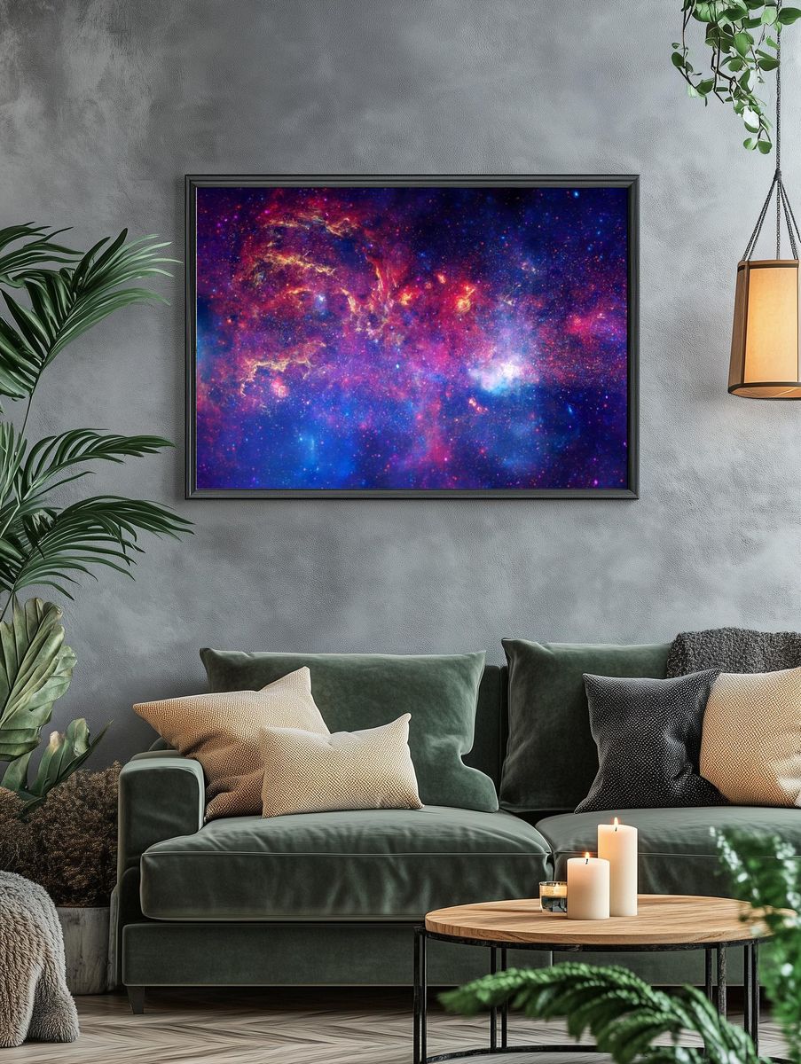 Cosmic Nebula — Space Print. — room view 4
