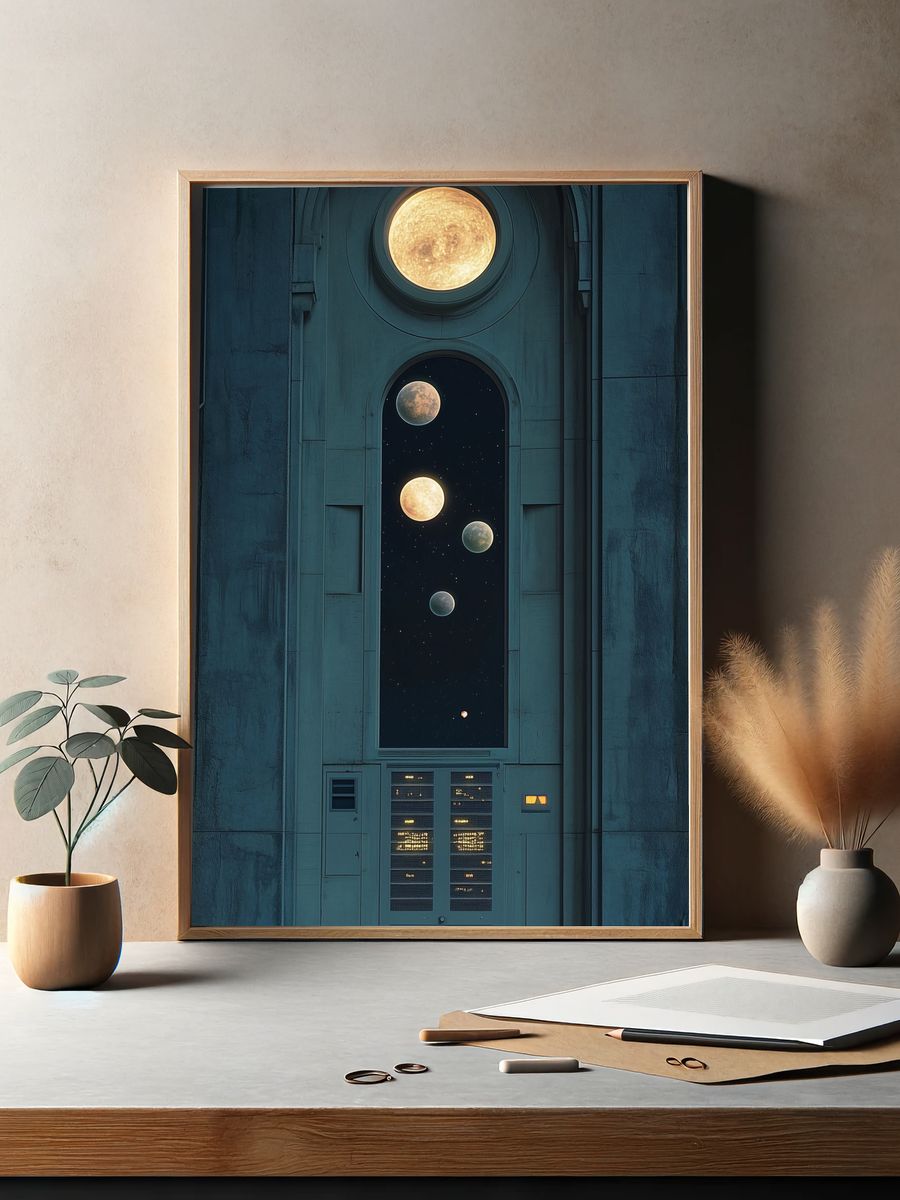 Celestial Archway Space Print. — room view 2