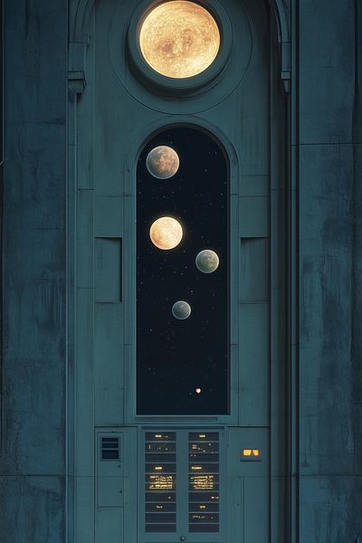 Celestial Archway Space Print. poster