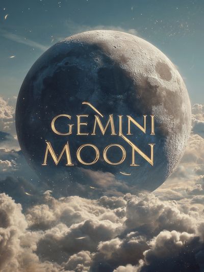 Gemini Moon Space Poster. poster