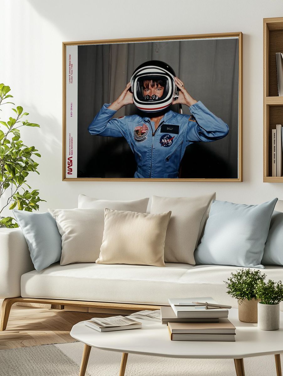 Sally Ride — NASA Space Print. — room view 2