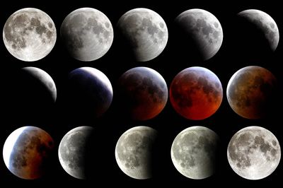 Lunar Phases Space Poster