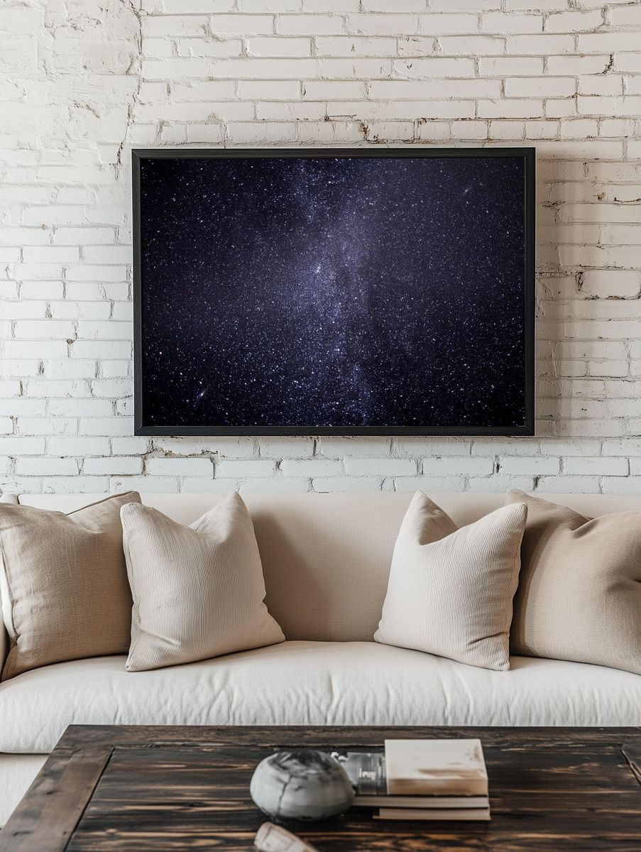 Beautiful milky way night sky room preview