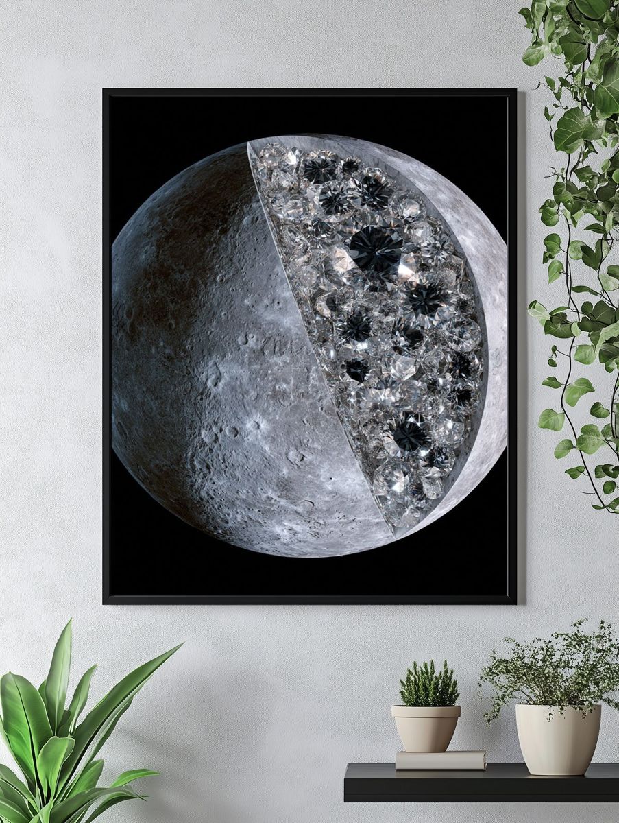 Crystal Moon Space Print. — room view 4