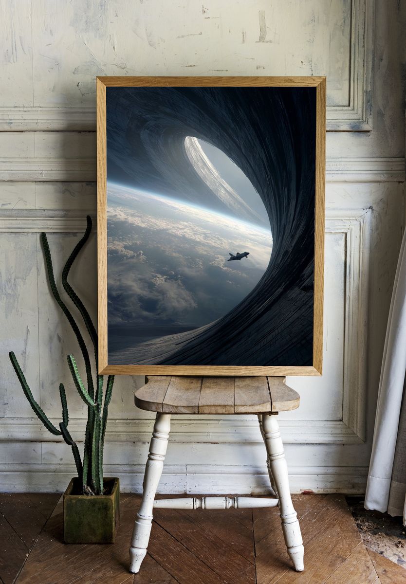Space Portal — Sci-Fi Print. — room view 1