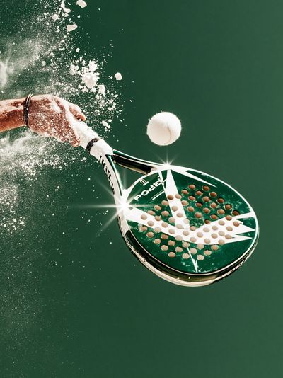 Padel Smash Action Photography Poster. poster