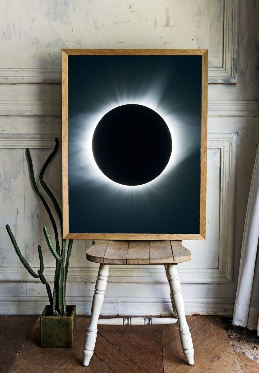 Solar Eclipse Space Print. — room view 1