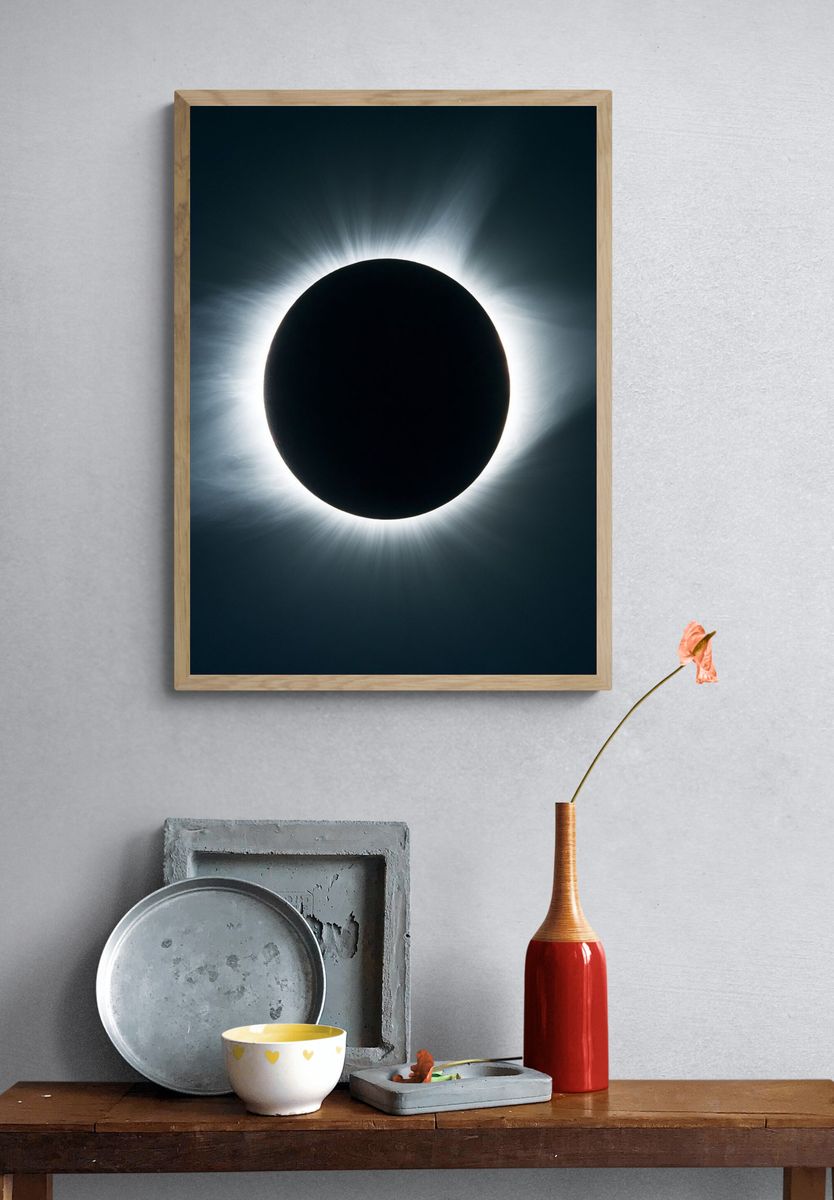Solar Eclipse Space Print. — room view 3