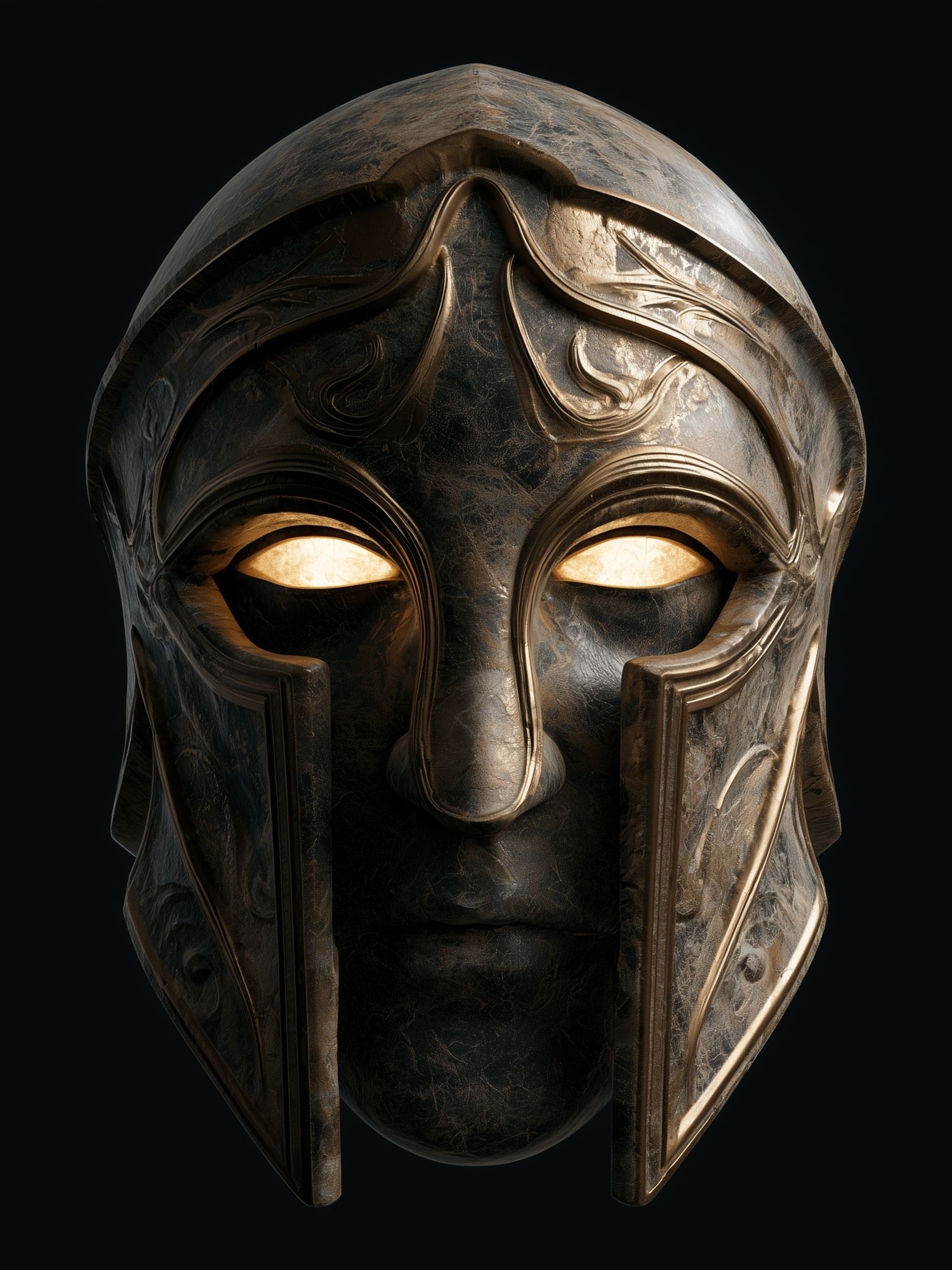 Spartan Helmet Digital Art Poster. poster — illustration art