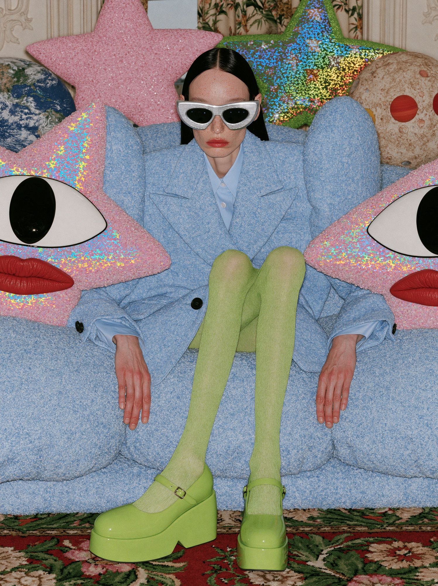 Surreal Fashion Portrait Poster. poster detail
