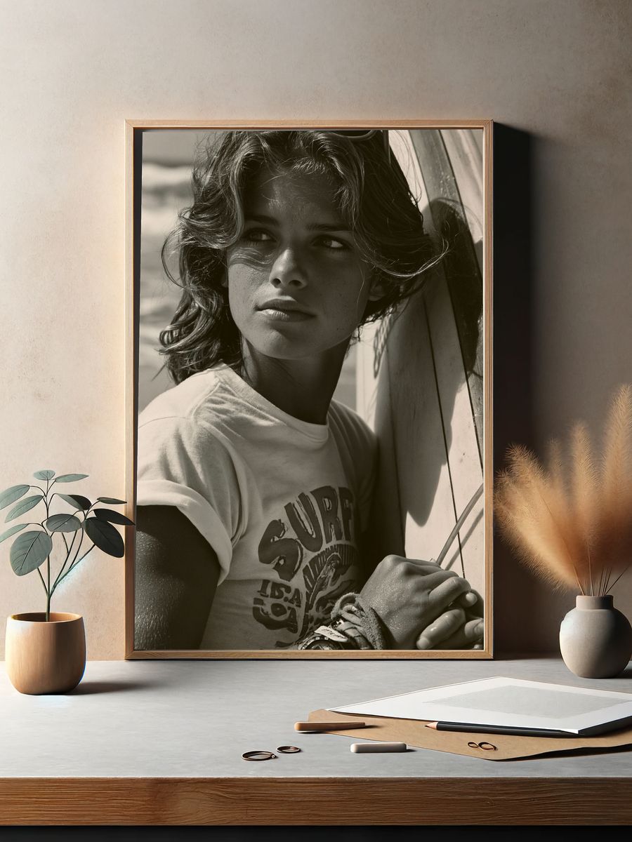 Surf Portrait Photography Poster. — room view 2