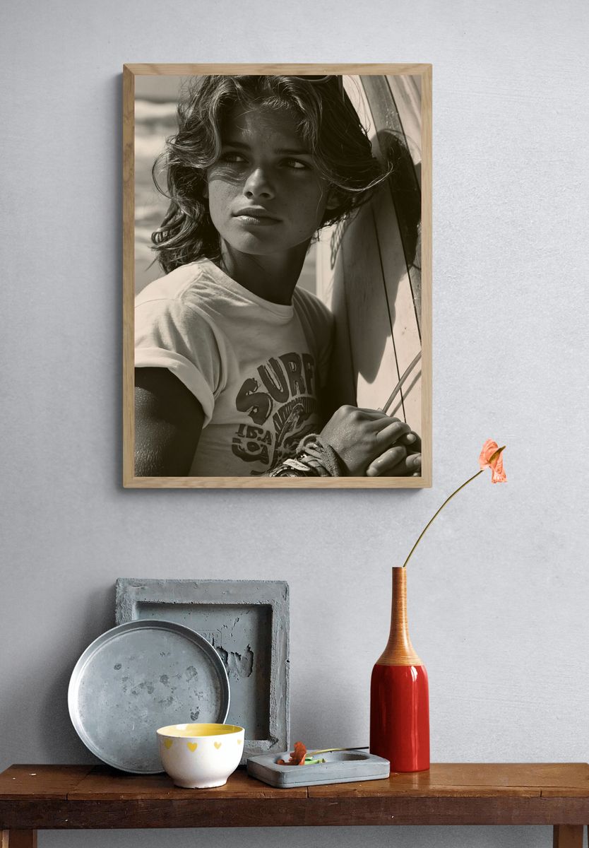 Surf Portrait Photography Poster. — room view 3