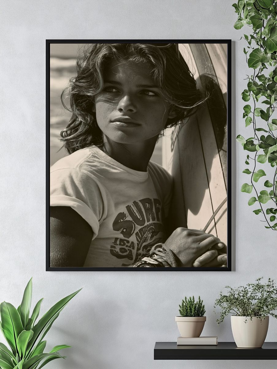 Surf Portrait Photography Poster. — room view 4