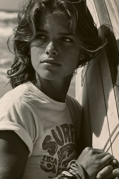 Surf Portrait Photography Poster. poster