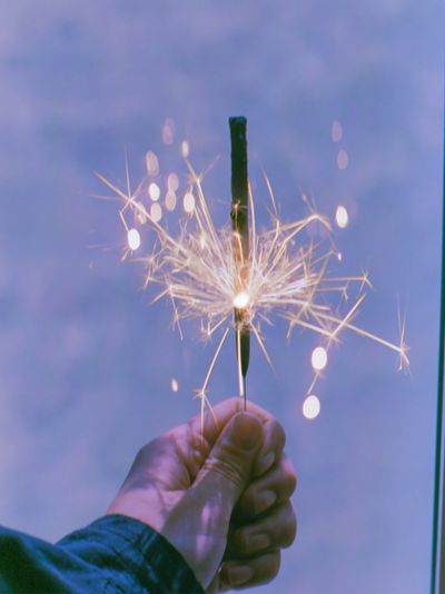 Sparkler Hand Photography Poster. poster
