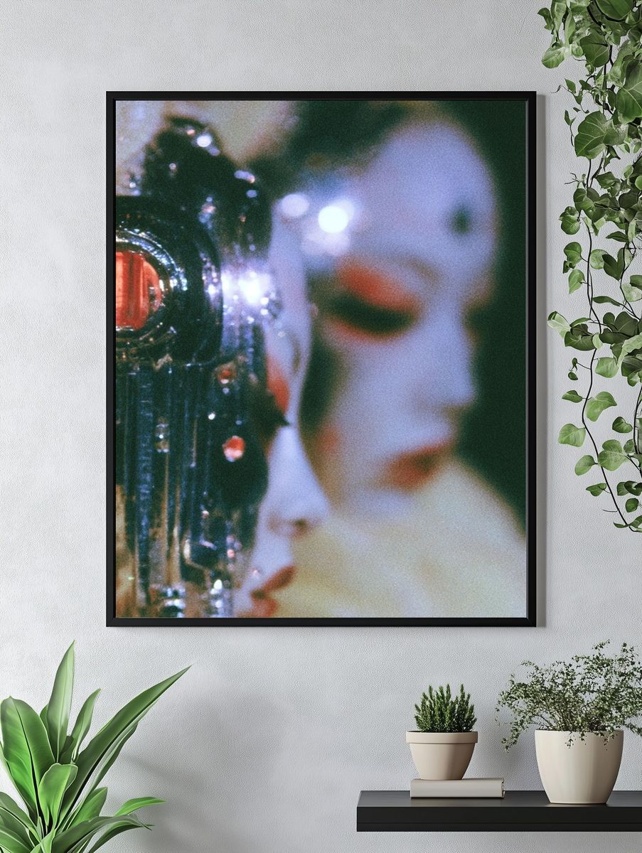 Surreal Mask Portrait Print. — room view 4