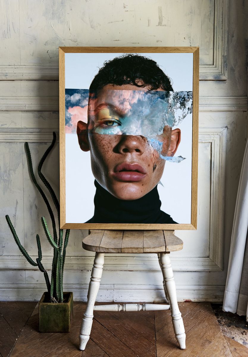 Surreal Portrait Photography Poster. room preview