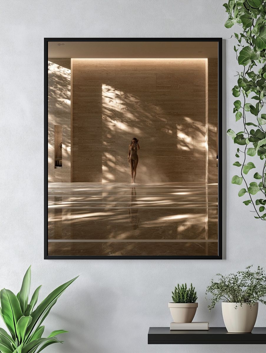 Spa Interior Portrait Poster. — room view 4