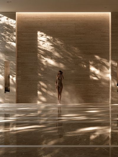 Spa Interior Portrait Poster. poster