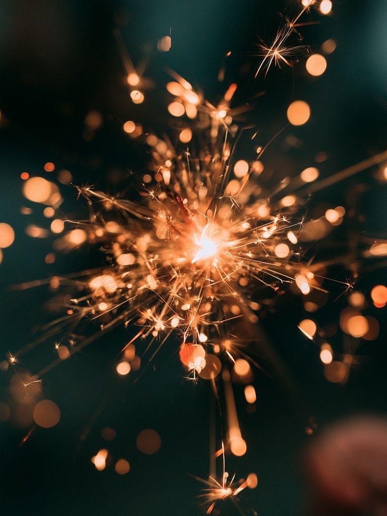 Sparkler Bokeh Photography Poster. poster — photography art