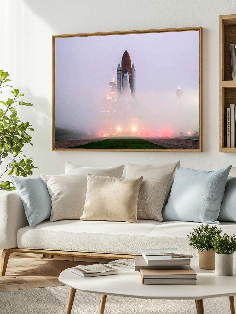 Space Shuttle Launch — Photography Print. — room view 2