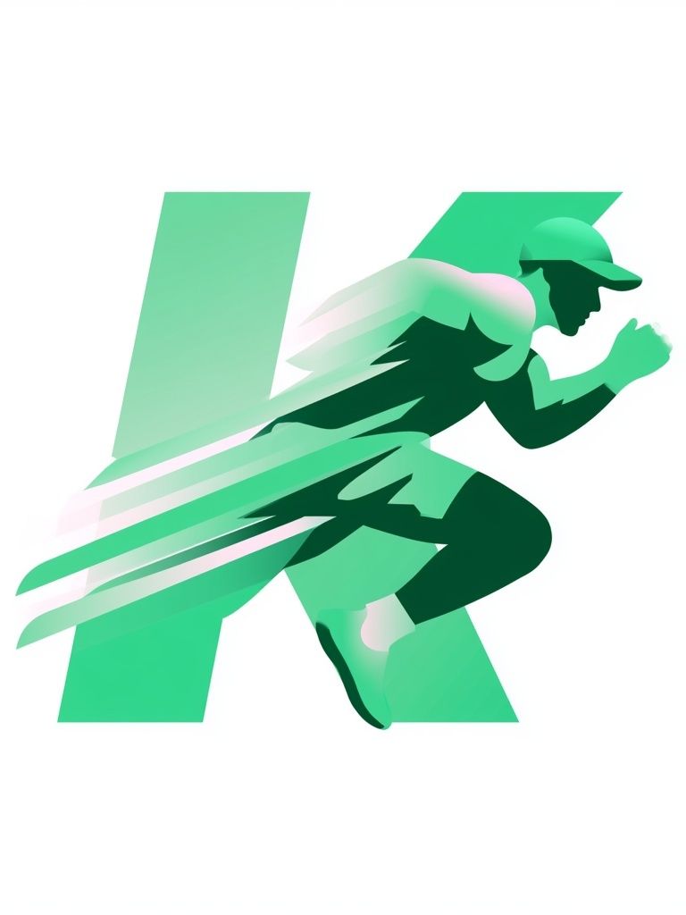 Runner Silhouette Illustration Poster. poster detail