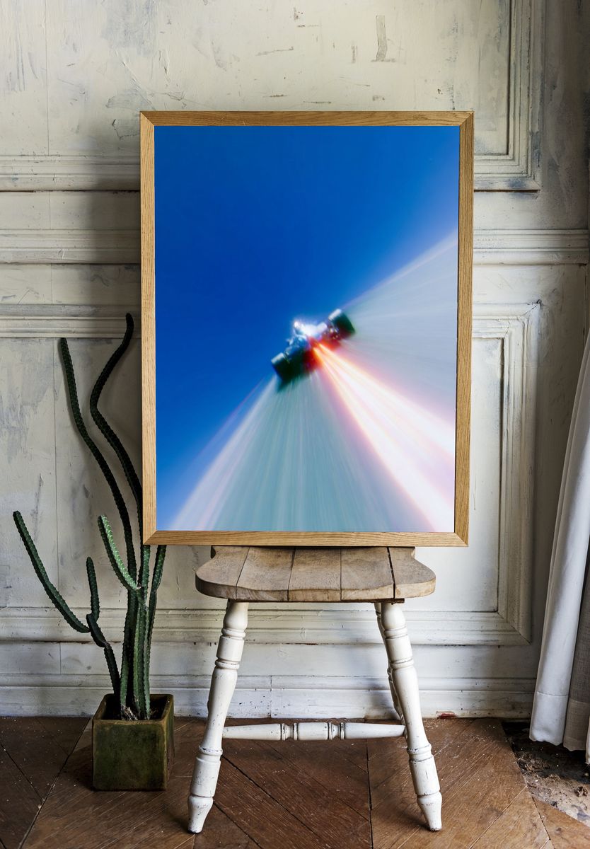 Formula Racing Speed Blur Poster. — room view 1