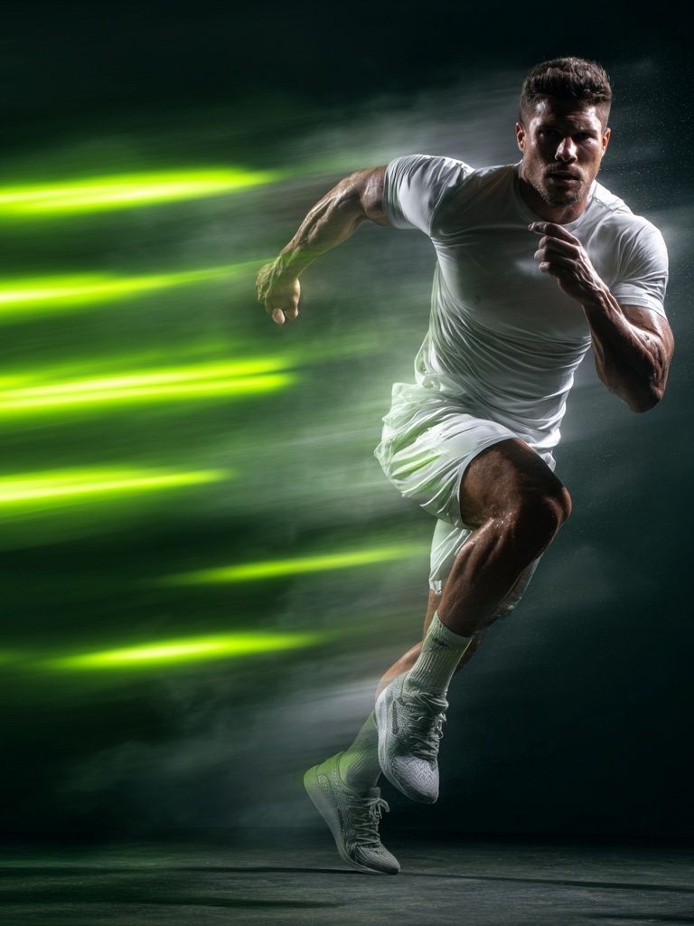 Sprinter Motion Blur Sport Poster. poster detail