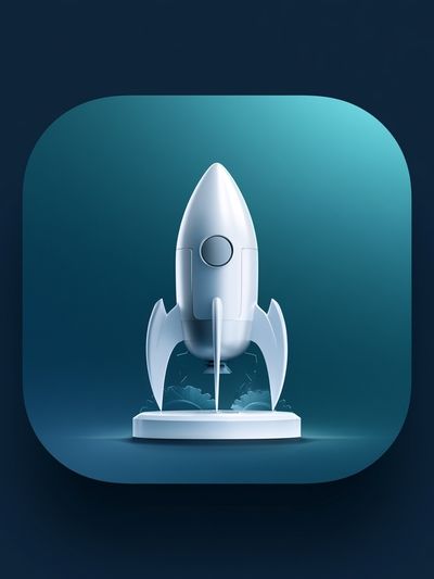 Retro Rocket Launch Poster. poster