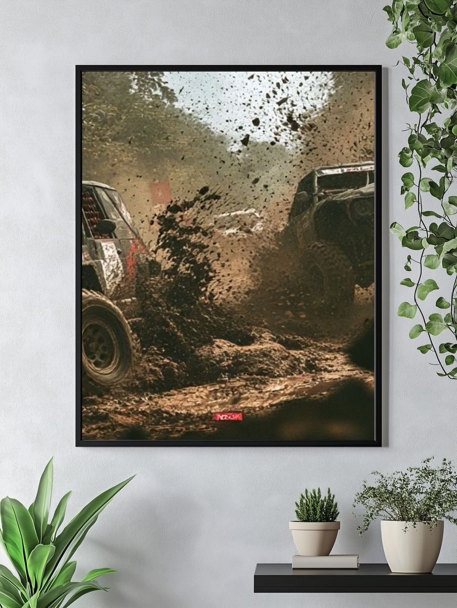 Off-Road Rally Action Poster. — room view 4