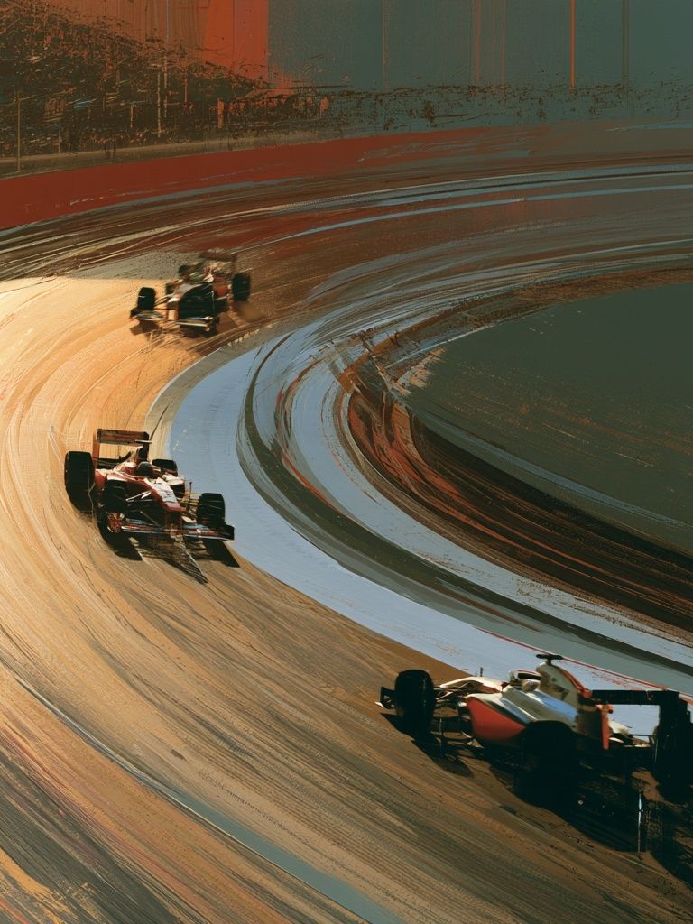 Formula Racing Curve Poster. poster detail