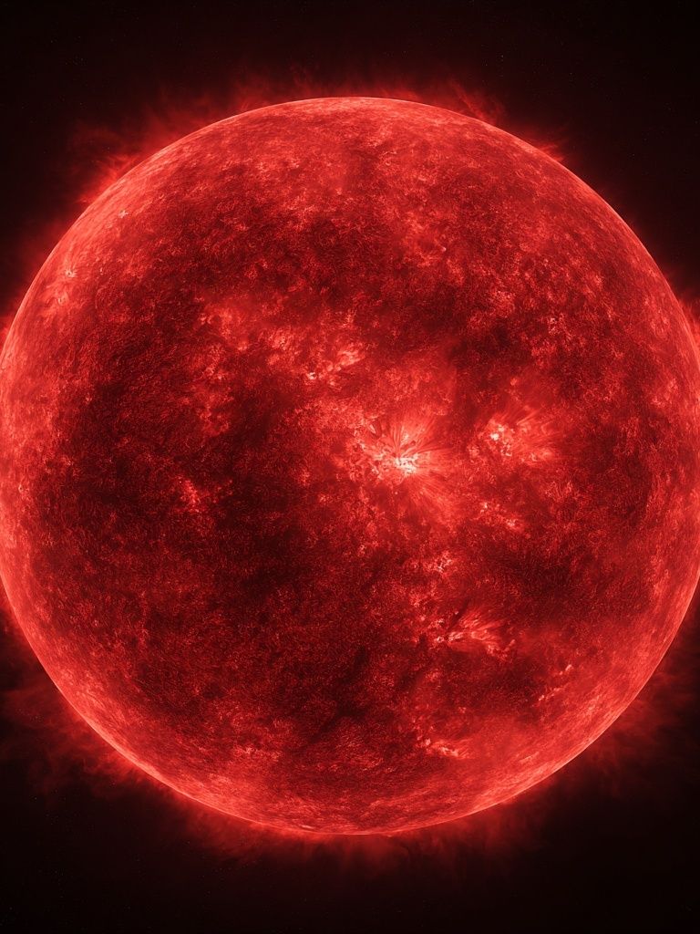 Red Sun Space Poster. poster detail