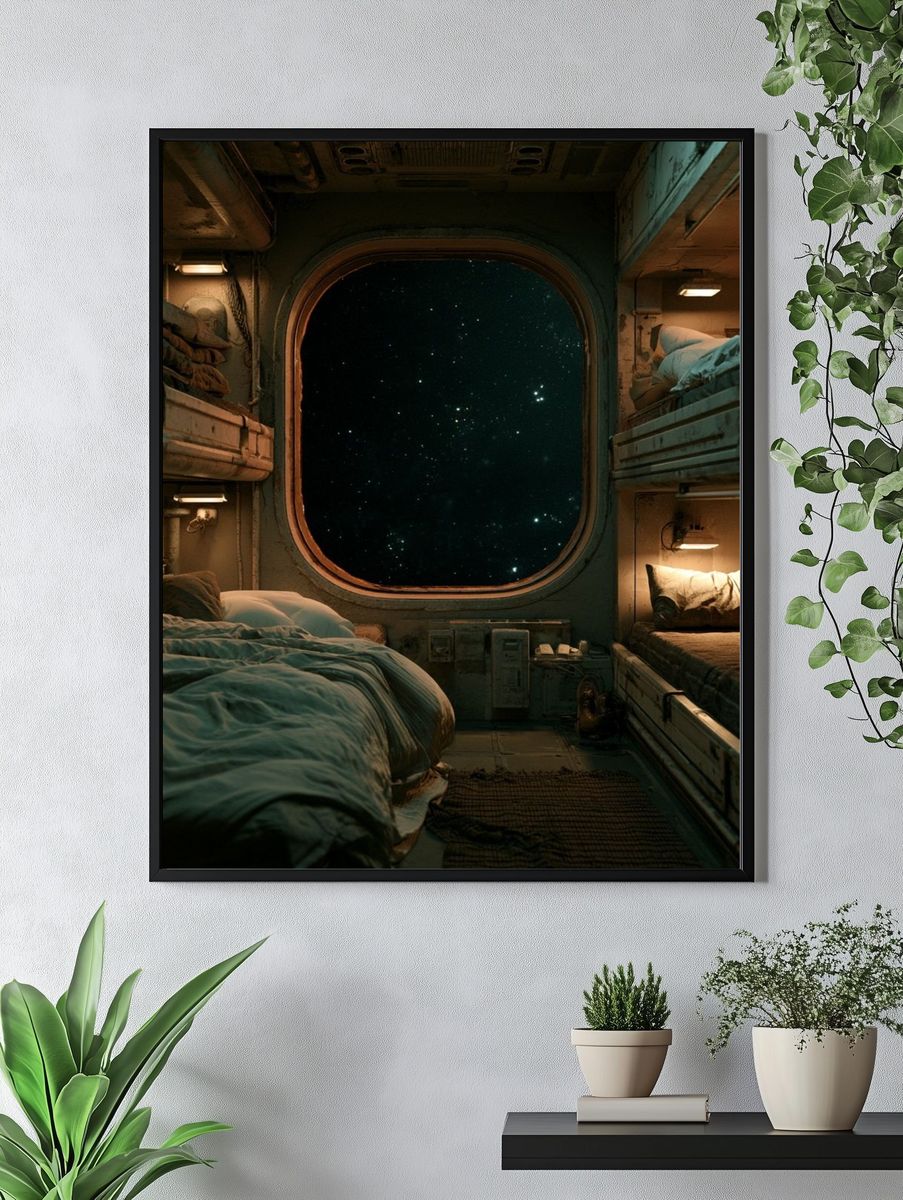 Space Station Cabin Poster. — room view 4