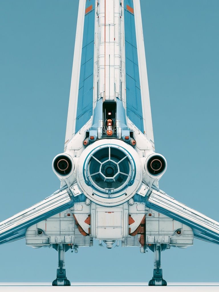 Retro Space Shuttle Poster. poster detail